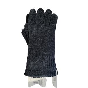 NWT Isotoner eco comfort black velvet like gloves, one size